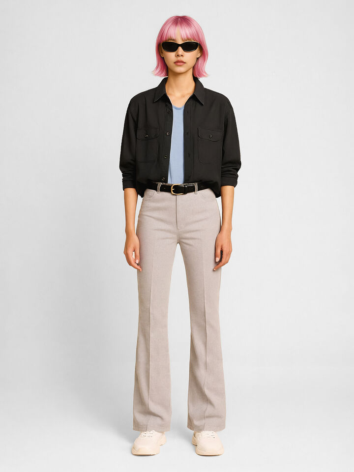 Dark gray shirt with pockets - sisley k shirts - Dark Gray | Sisley K image number 1